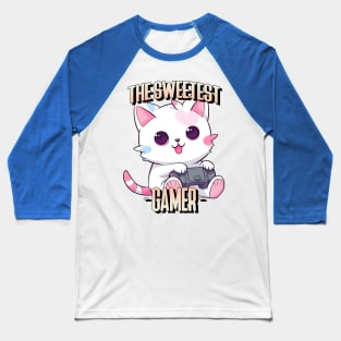 GamerKitty - The Sweetest Gamer Baseball T-Shirt